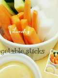 Vegetable Sticks with Miso Mayo Dip