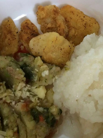 Langkah Gampang Menyiapkan Resep  Dori goreng tepung + mashed potato (MPASI 9+) yang Enak, Lezat