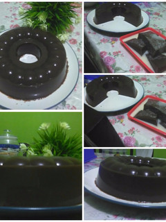 Foto resep Puding susu coklat vla vanila