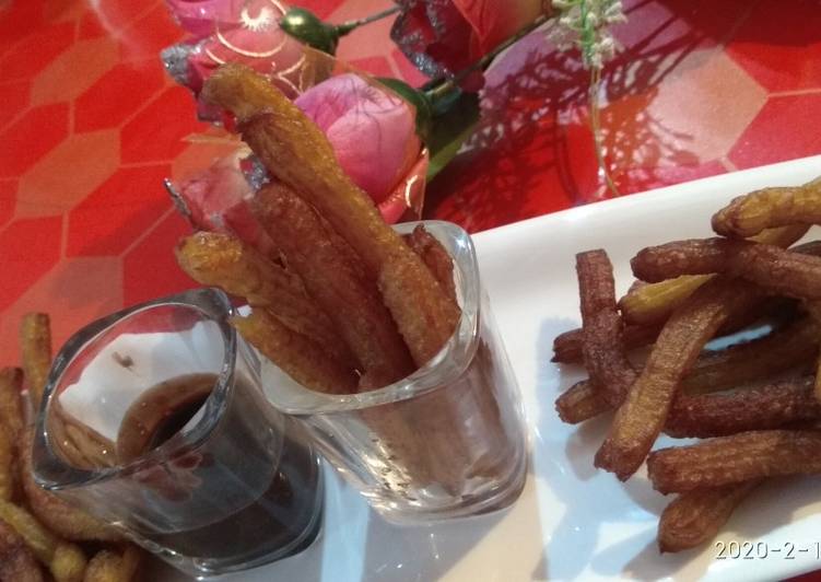 How to Prepare Churros with chocolate dip Recipe