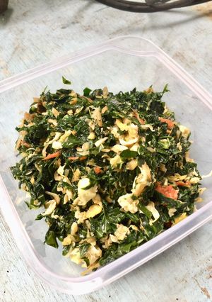 Foto resep Tumis Daun Singkong Telur