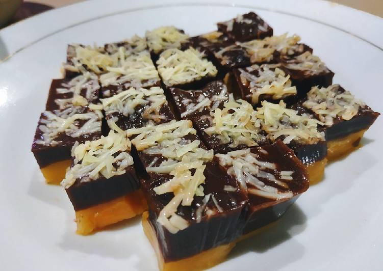 Cara Menyiapkan Puding mangga coklat keju Anti Gagal!