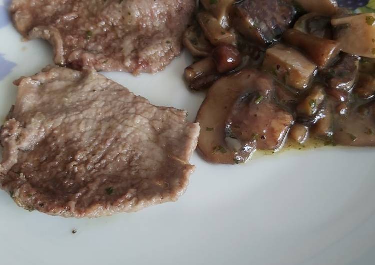 Scaloppine ai funghi