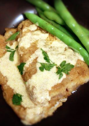 A picture of Cream Dory Fillet with Butter Cream Sauce.