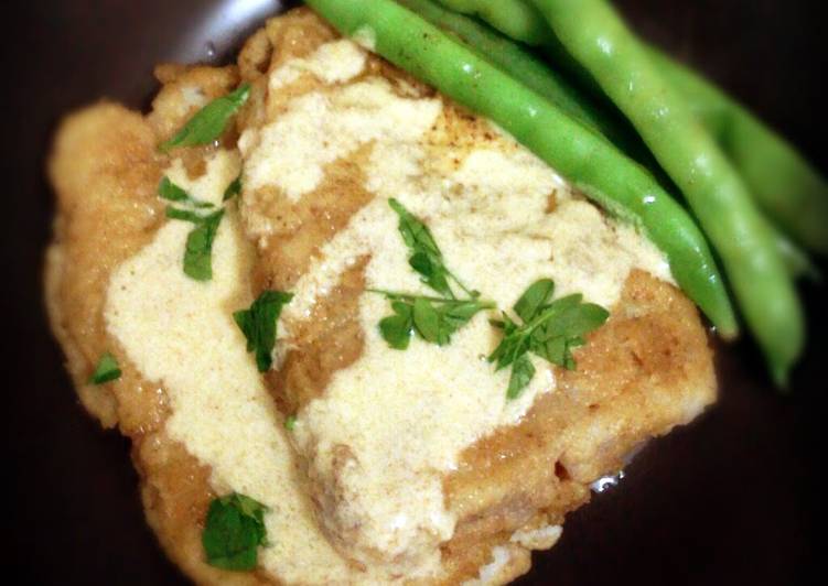 Cream Dory Fillet with Butter Cream Sauce
