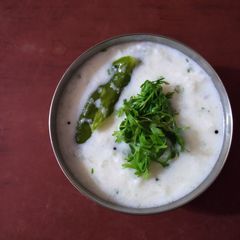 A picture of Mooli raita.