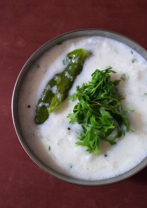 A picture of Mooli raita.