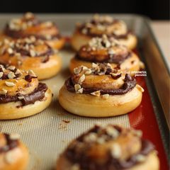 A picture of Nutella bread.