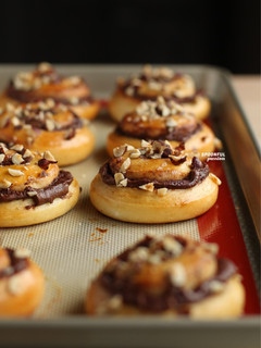 A picture of Nutella bread.