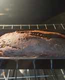Pastel de chocolate y banano (libre de gluten)
