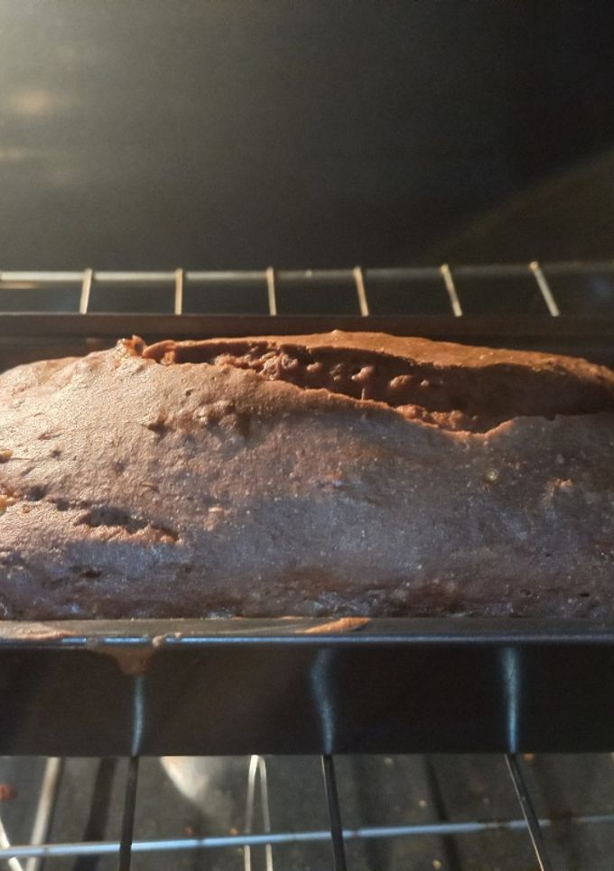 Una foto de Pastel de chocolate y banano (libre de gluten)
