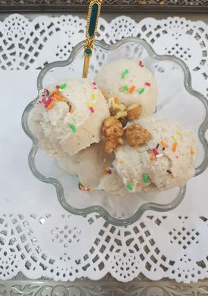عکسی از دستور بستنی موزی
