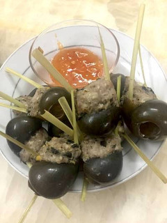 Hình của món Ốc Bưu dồn thịt.