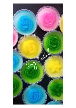 Foto resep Puding Kaca Bunga Mawar