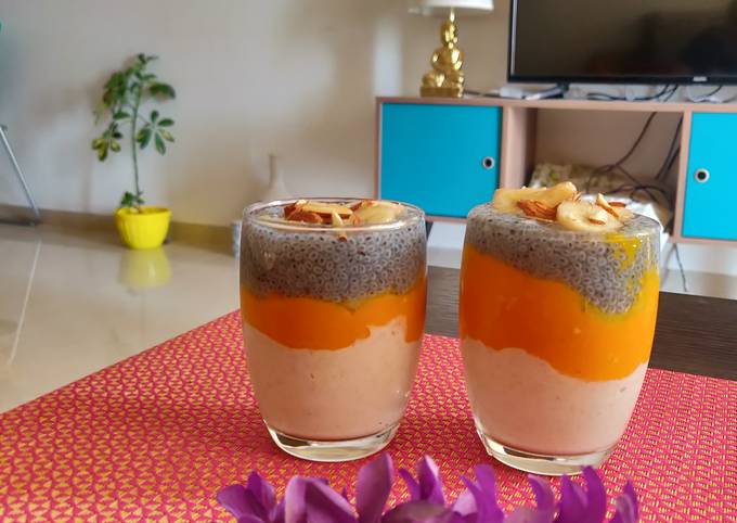 Oats mango smoothie