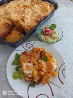 Sajtos, rakott burgonya recept fotója