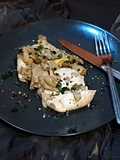 Pollo ai funghi in vasocottura