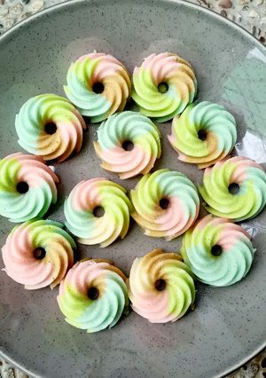 Foto resep Bolu Kukus Santan Rainbow 🌈