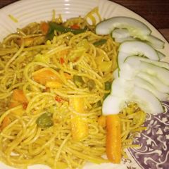 A picture of Vegetables Spaghetti.