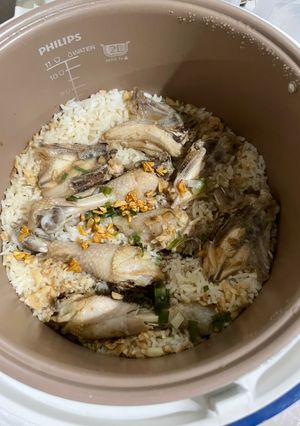 Foto resep Nasi ayam rice cooker