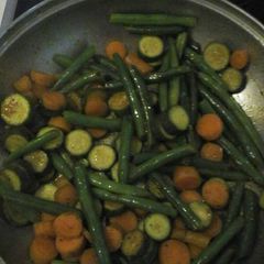 A picture of Veggie overload.