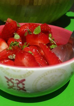 Une photo de Salade de fraises