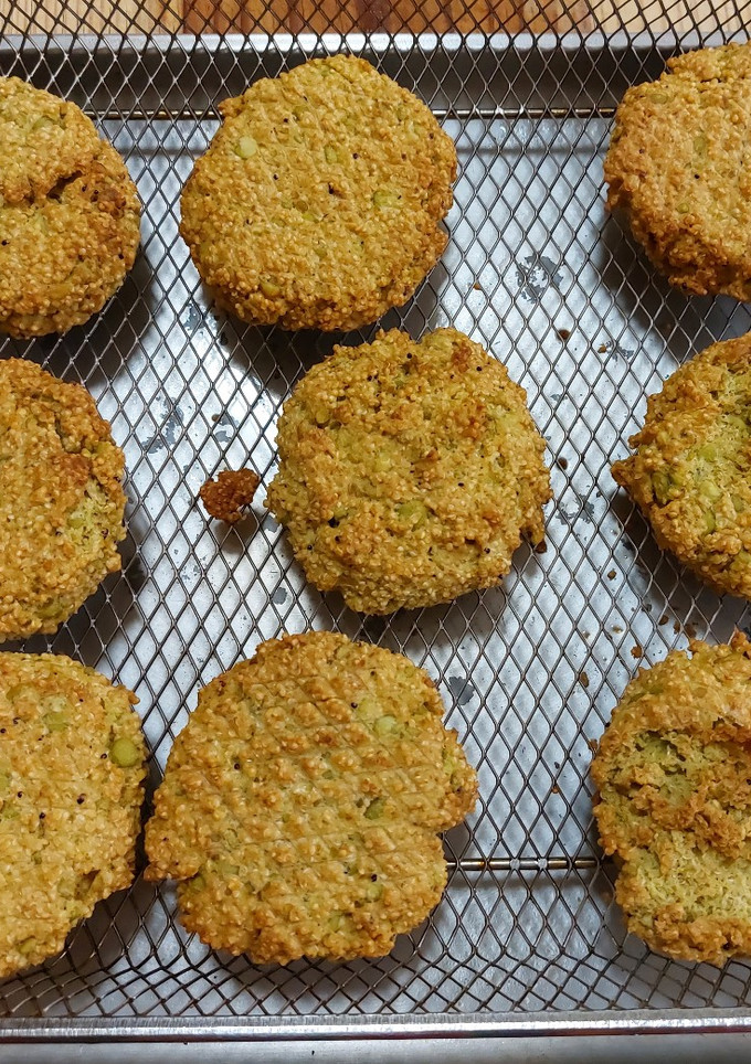 Una foto de Tortitas de amaranto con chícharos secos