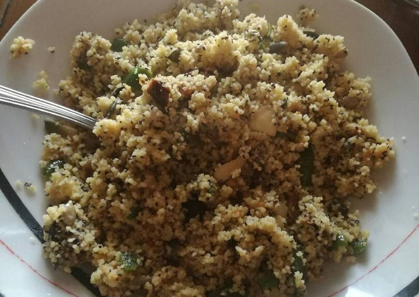 Cuscús con frutos secos (vegano)