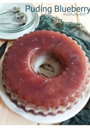 Foto resep Puding Blueberry