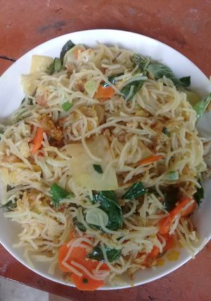 Hình của món Bún xào.