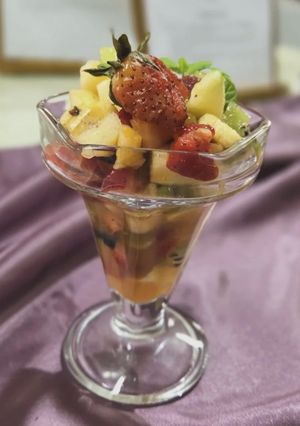 Una foto de Macedonia de Frutas