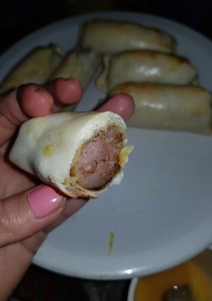 Una foto de Salchichas Parrilleras envueltas🤤