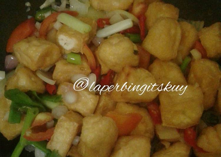 Resep Oseng tahu cabe bawang Anti Gagal