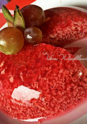 Foto resep Pudding Lumut Buah Naga