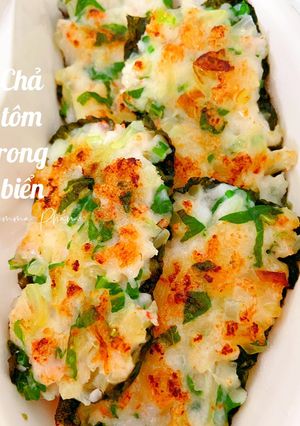 Hình của món Chả tôm rong biển.