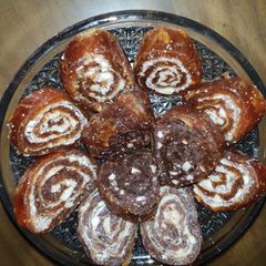 A picture of Dates and dryfruit rolls Dates and chocolate rolls.