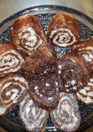A picture of Dates and dryfruit rolls Dates and chocolate rolls.