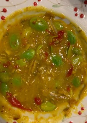 Gambar Tempoyak petai ikan bilis