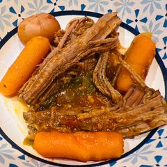 A picture of Crockpot Salsa Roast.