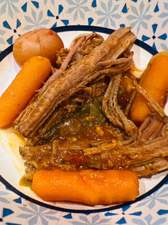 A picture of Crockpot Salsa Roast.