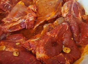 O poză a rețetei Ceafă de porc marinată în bere.