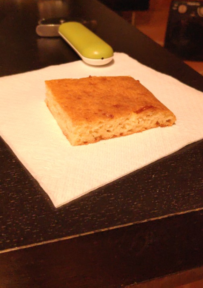 Una foto de Fainá de queso
