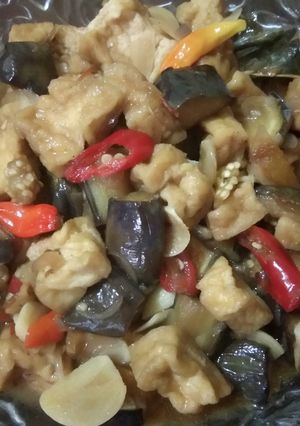 Foto resep Tumis Tahu Terong Ungu