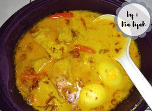Foto resep Tahu Telor Kuah Santan Kuning