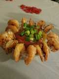 Grilled shrimp cocktail