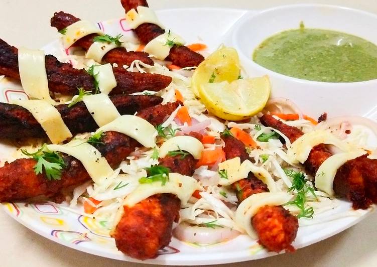 Recipe of Super Quick Homemade #Restaurant style cheese tandoori baby corn