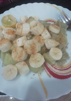 A picture of Sweet Potato and Banana Chaat.