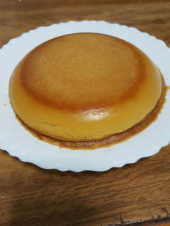 Una foto de Flan de galletas maria sin gluten ni lactosa al microondas