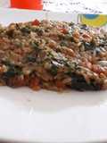 Risotto de espinaca