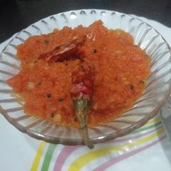 A picture of Onion Tomato Chutney.